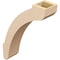 Ekena Millwork 5-inch W x 18-inch D x 24-inch H Lafayette Rough Cedar Woodgrain TimberThane Knee Brace, Primed BRCUR05X18X24LFTRCPR - alternate 4